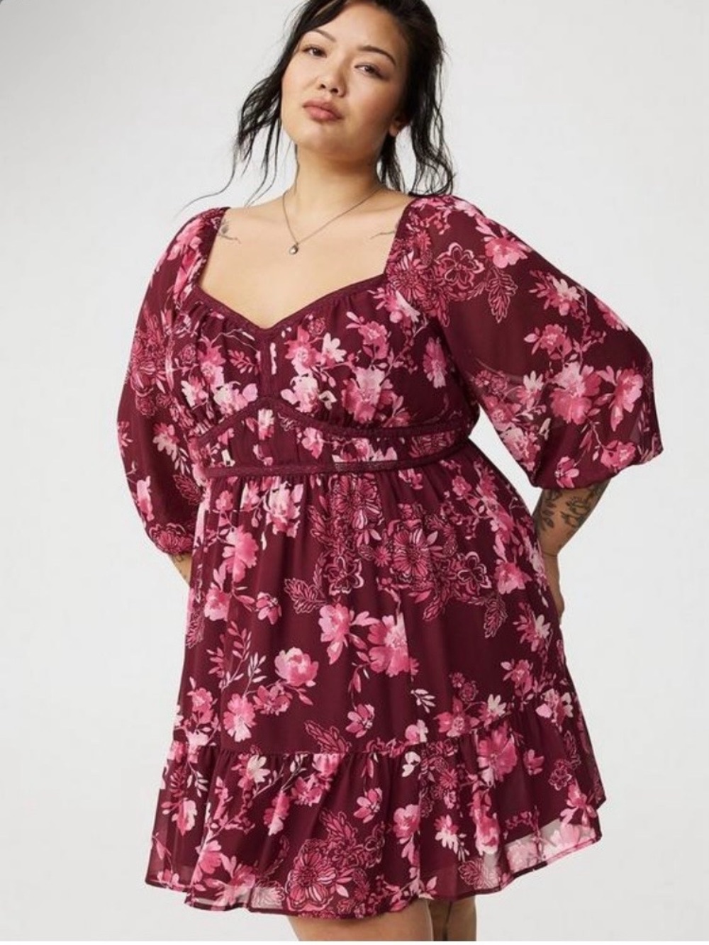 Torrid Shirred Bodice A Line Dress - Size 1X - NWT!